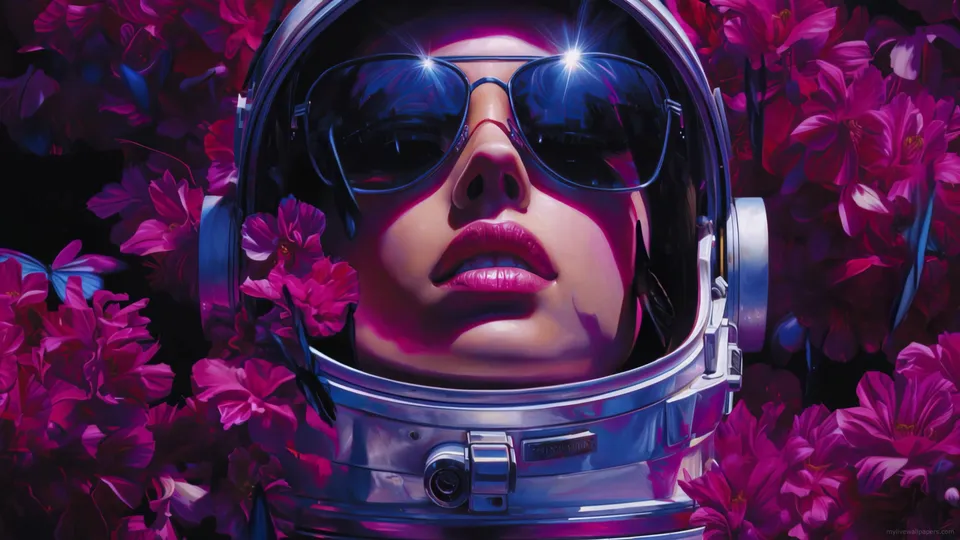 Astronauta con Mariposas