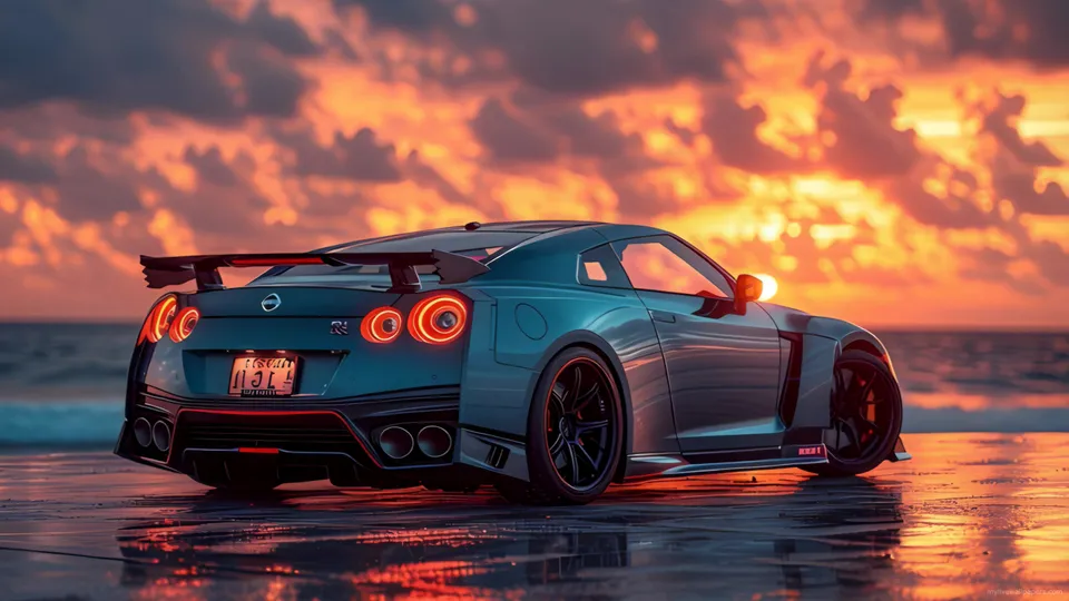 Nissan GT-R al Atardecer