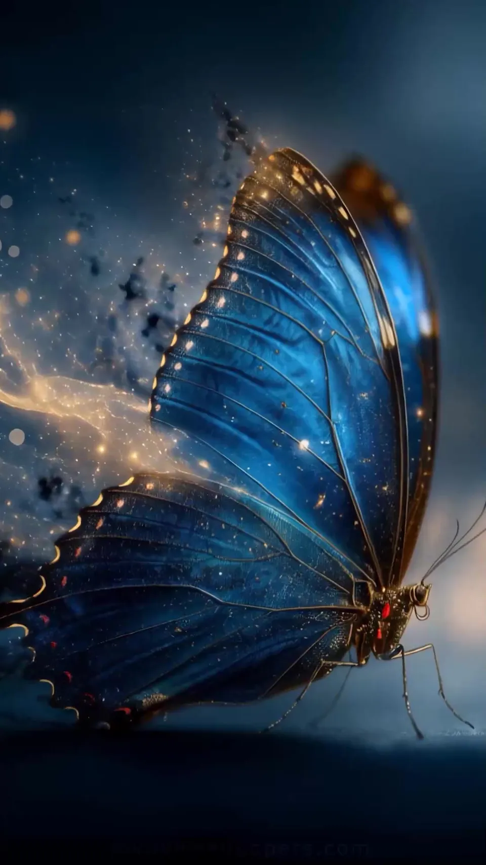 Partículas de Polvo de Mariposa