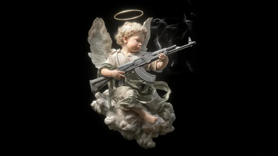 Querubín con Rifle