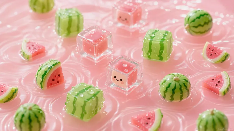 Sandías Kawaii