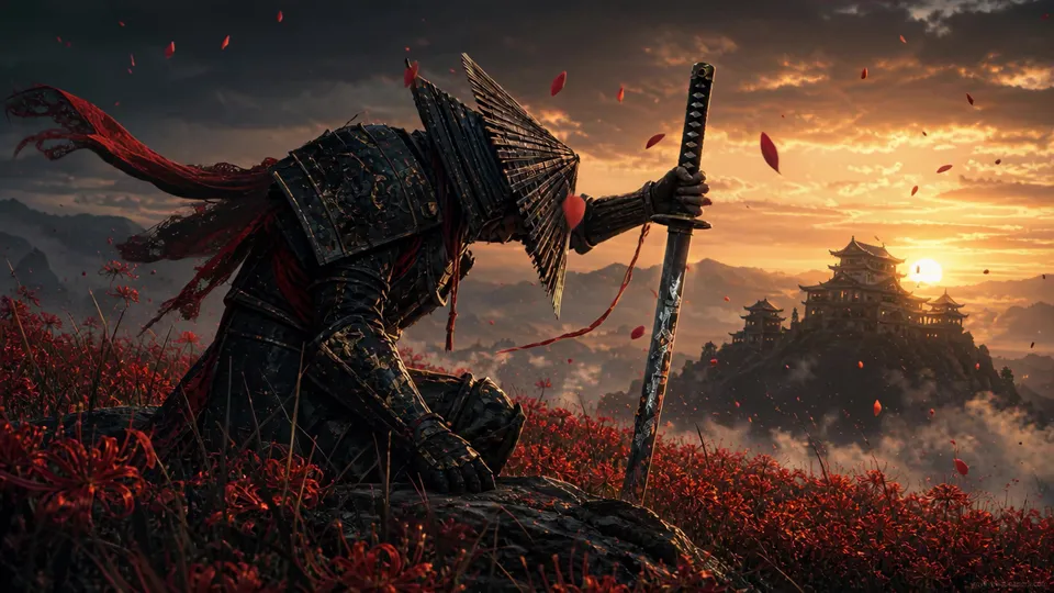 Dark Warrior in the Field