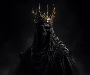 Rey Oscuro con Corona Dorada