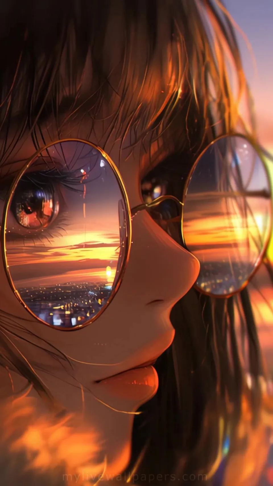 Reflejos del Atardecer en Gafas