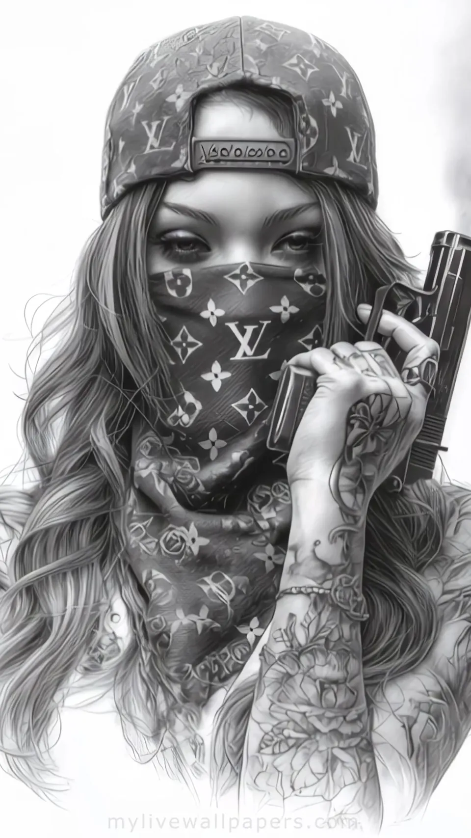 Boceto de Chica Armada