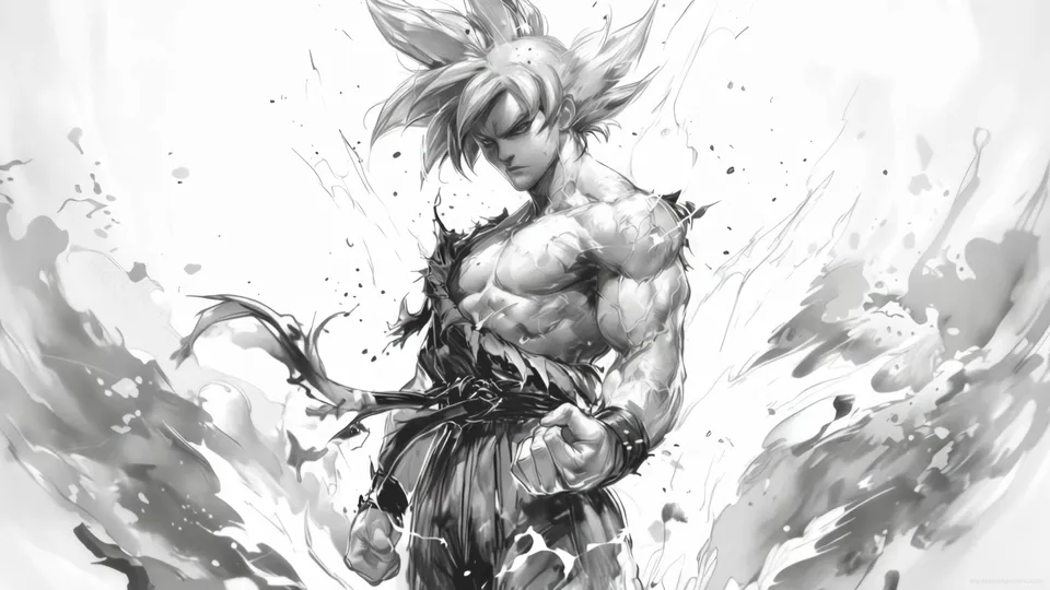 Goku Pencil Sketch