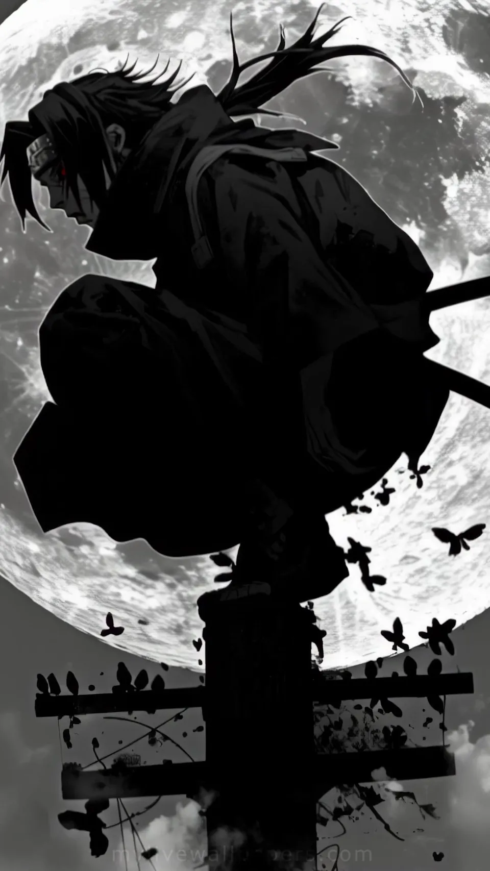 Itachi ante la Luna Llena