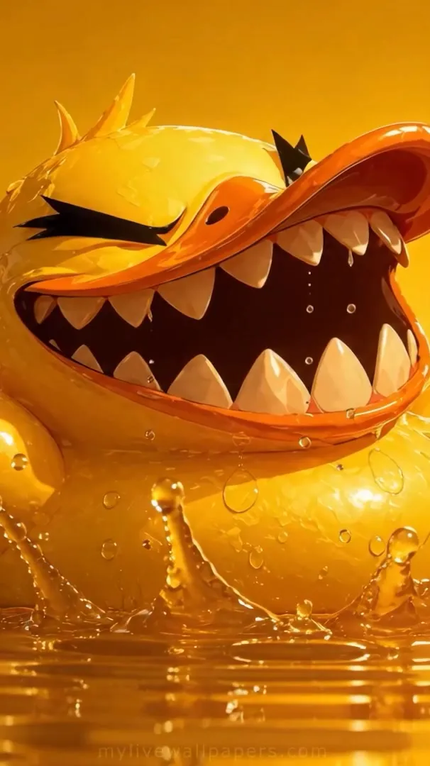 Pato de Goma Sonriente con Dientes