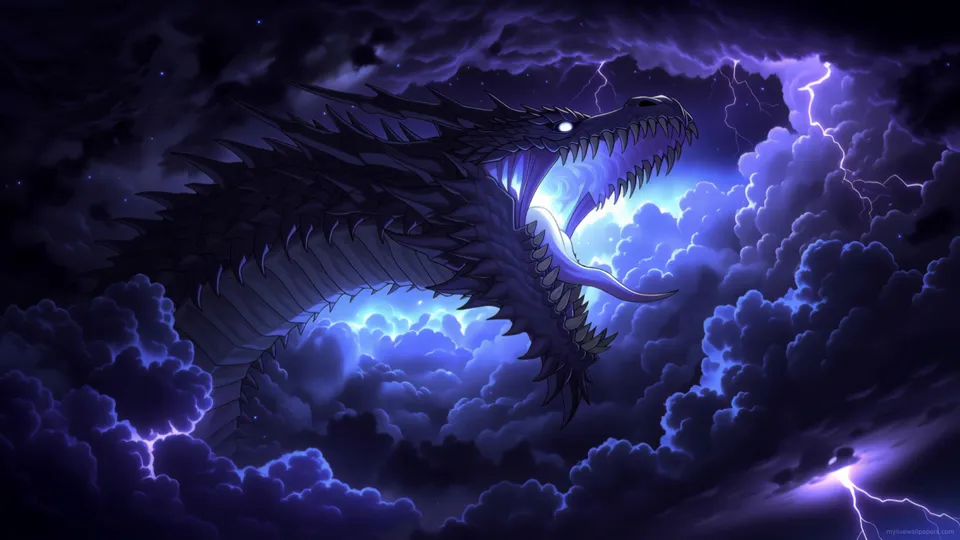 Dragón de los Relámpagos en las Nubes