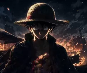 Luffy Ciudad en Llamas