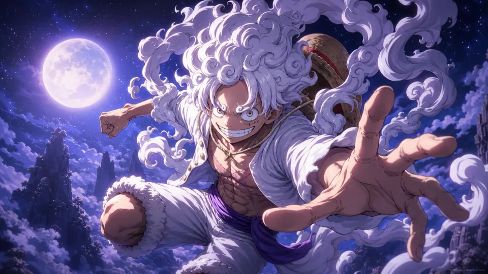 Luffy Gear 5 Tempestad Blanca