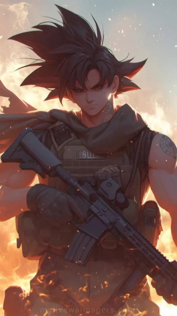 Goku Soldado Militar