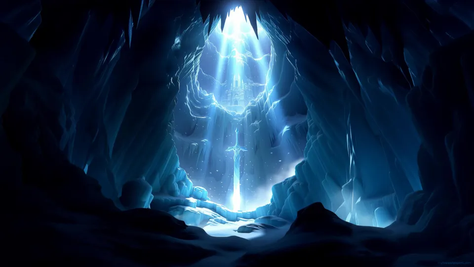 Espada Sagrada Iluminada en Cueva