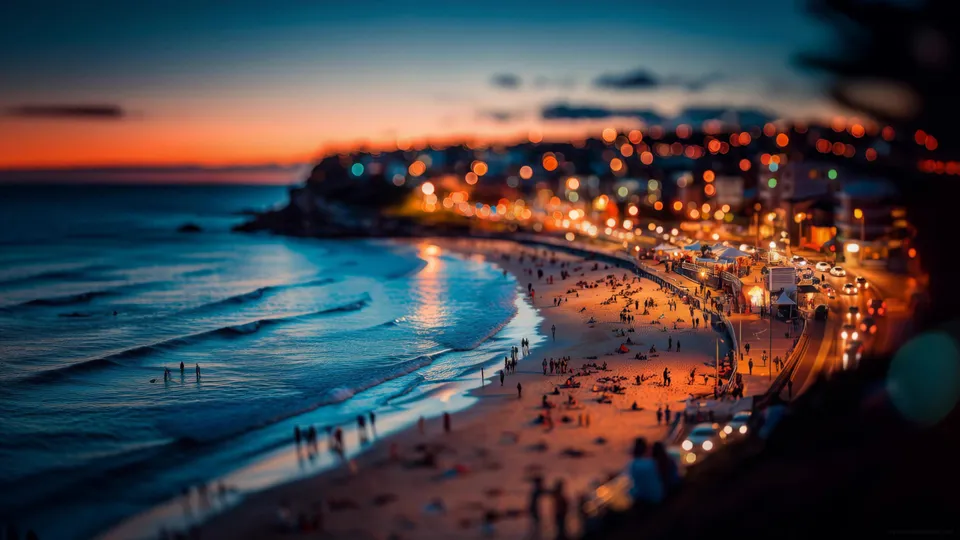Costa Urbana al Atardecer