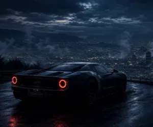 Ford GT Nocturno sobre la Ciudad