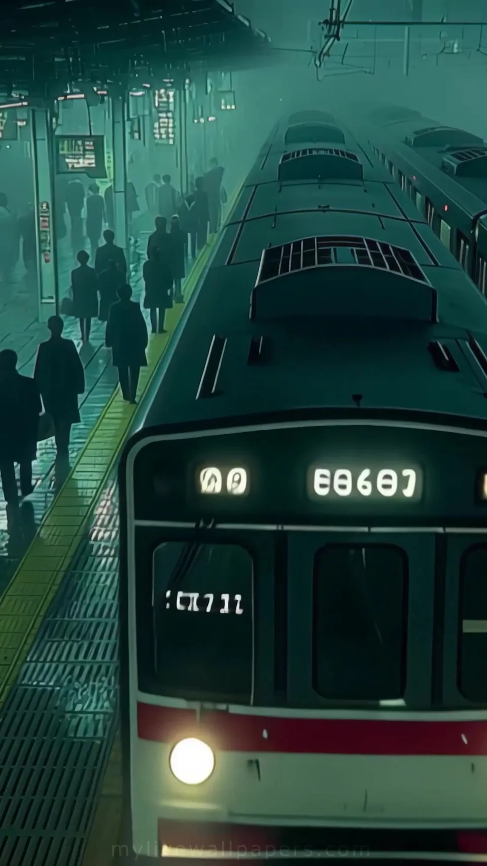 Estación de Tren Nocturna