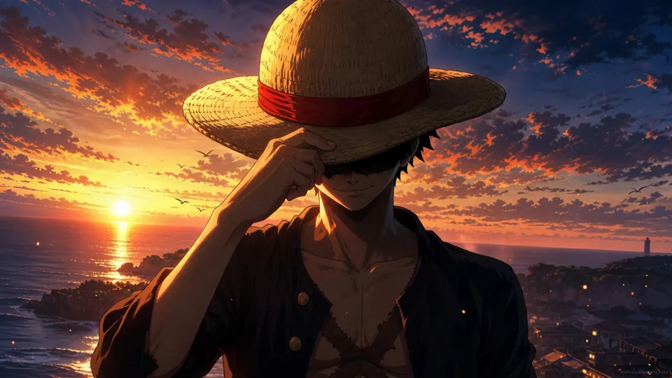 Monkey D. Luffy con Sombrero de Paja