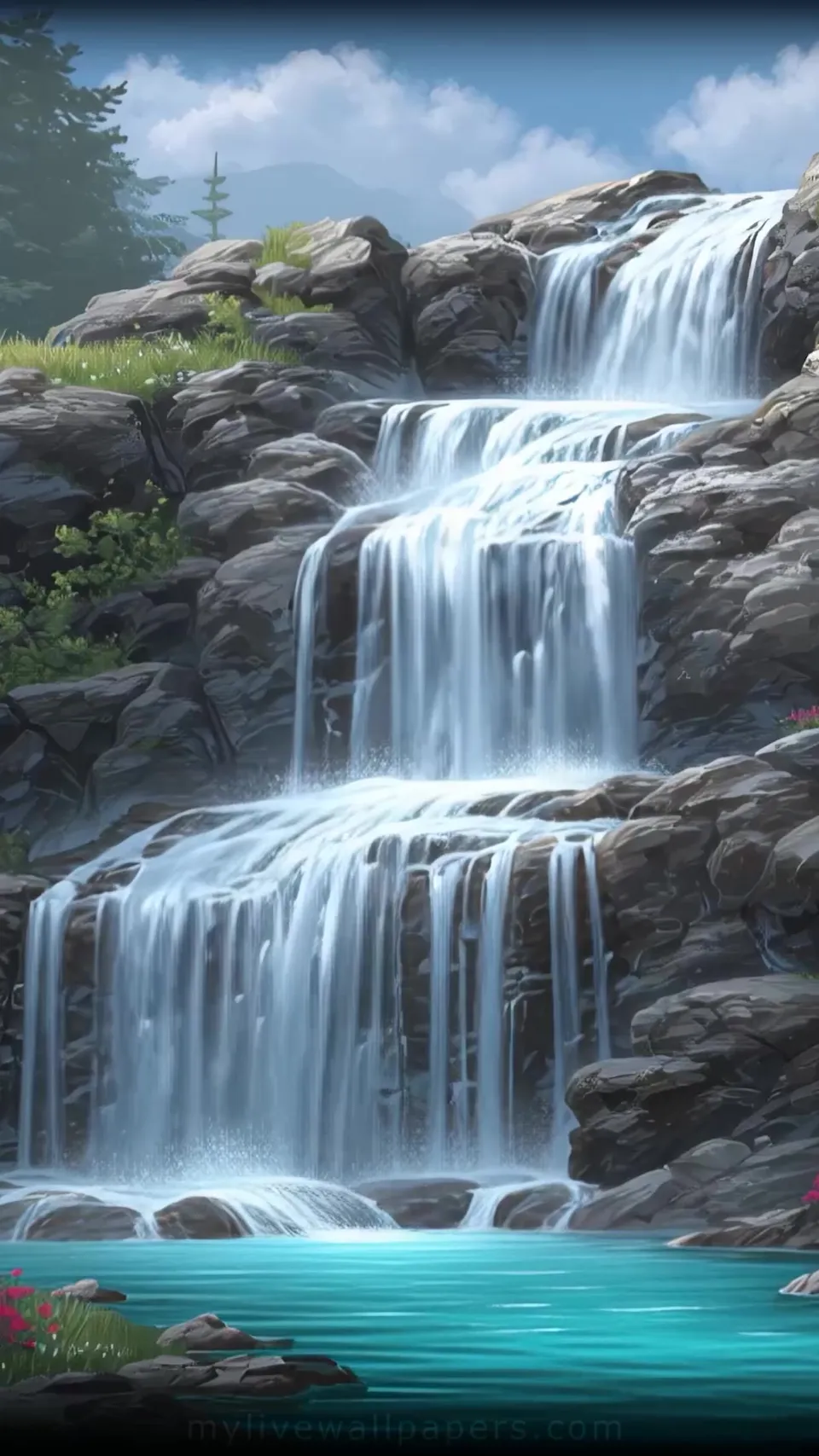 Cascada pacífica