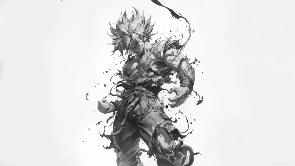 Pencil Sketch Goku