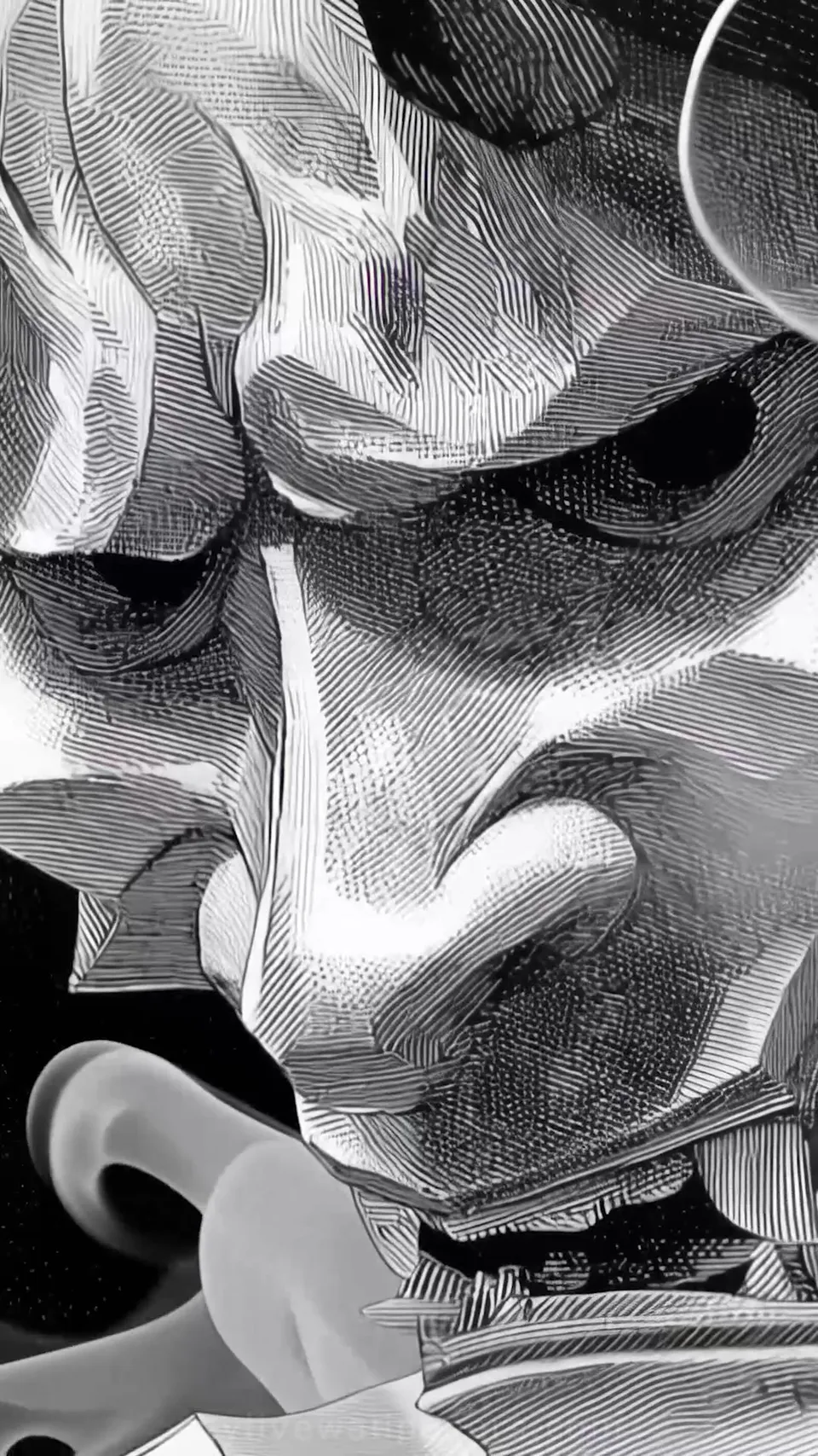 Monochrome Oni Mask