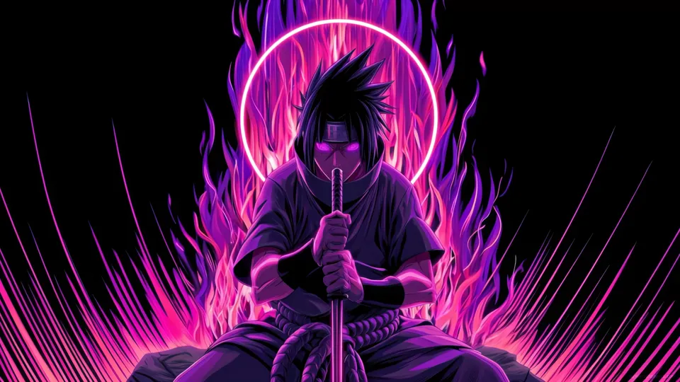 Sasuke Uchiha Purple Halo