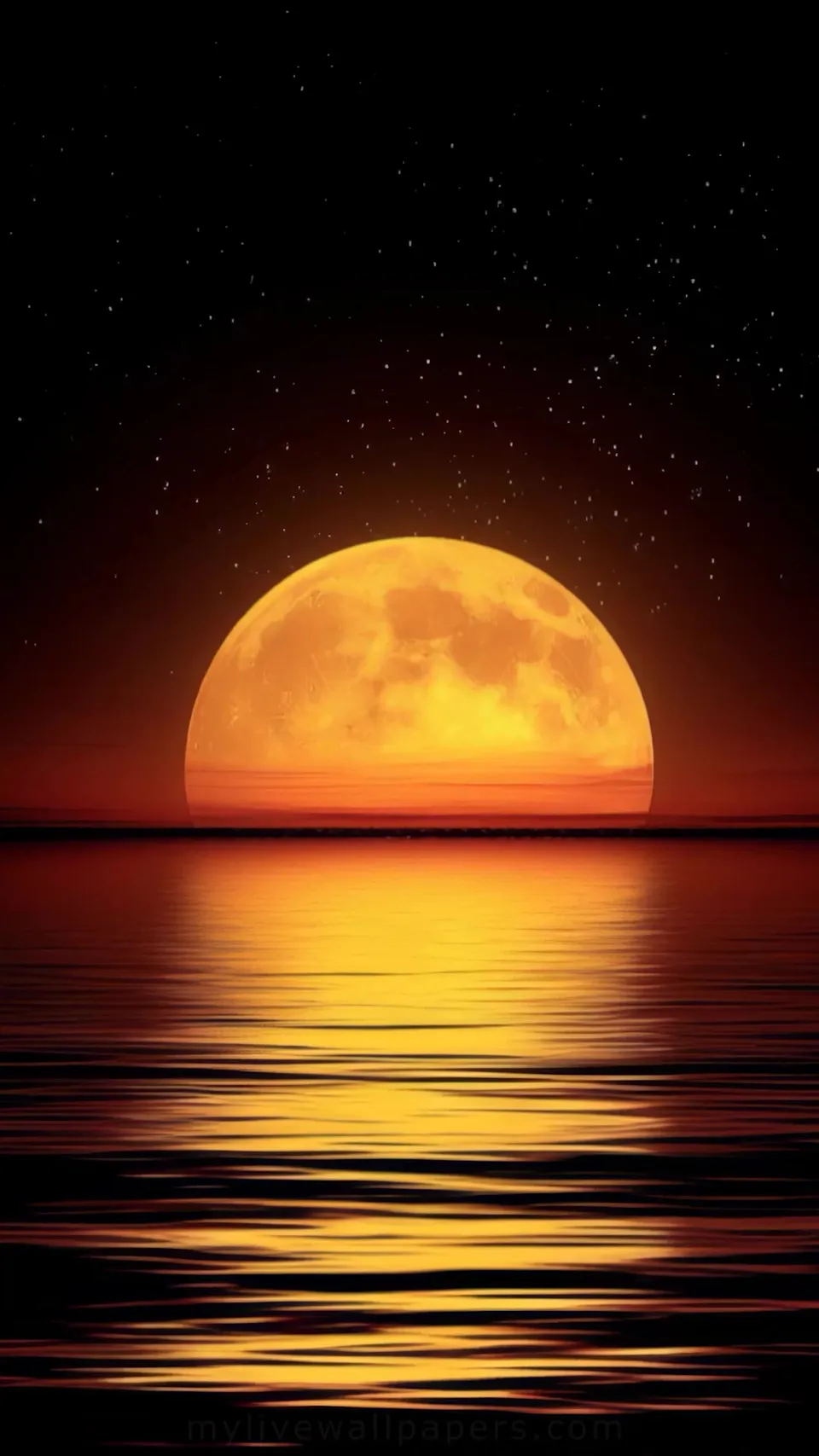 Luna Roja sobre el Océano