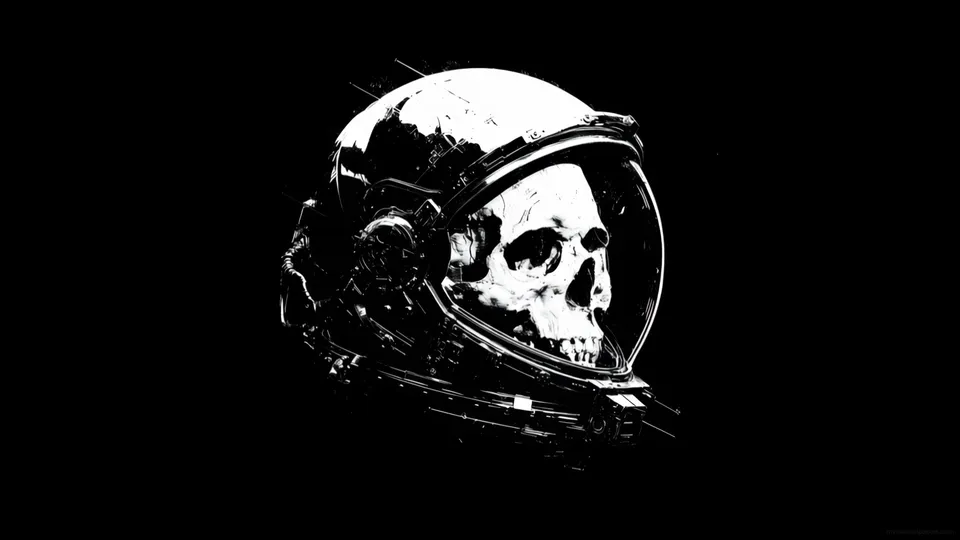 Astronauta con Calavera