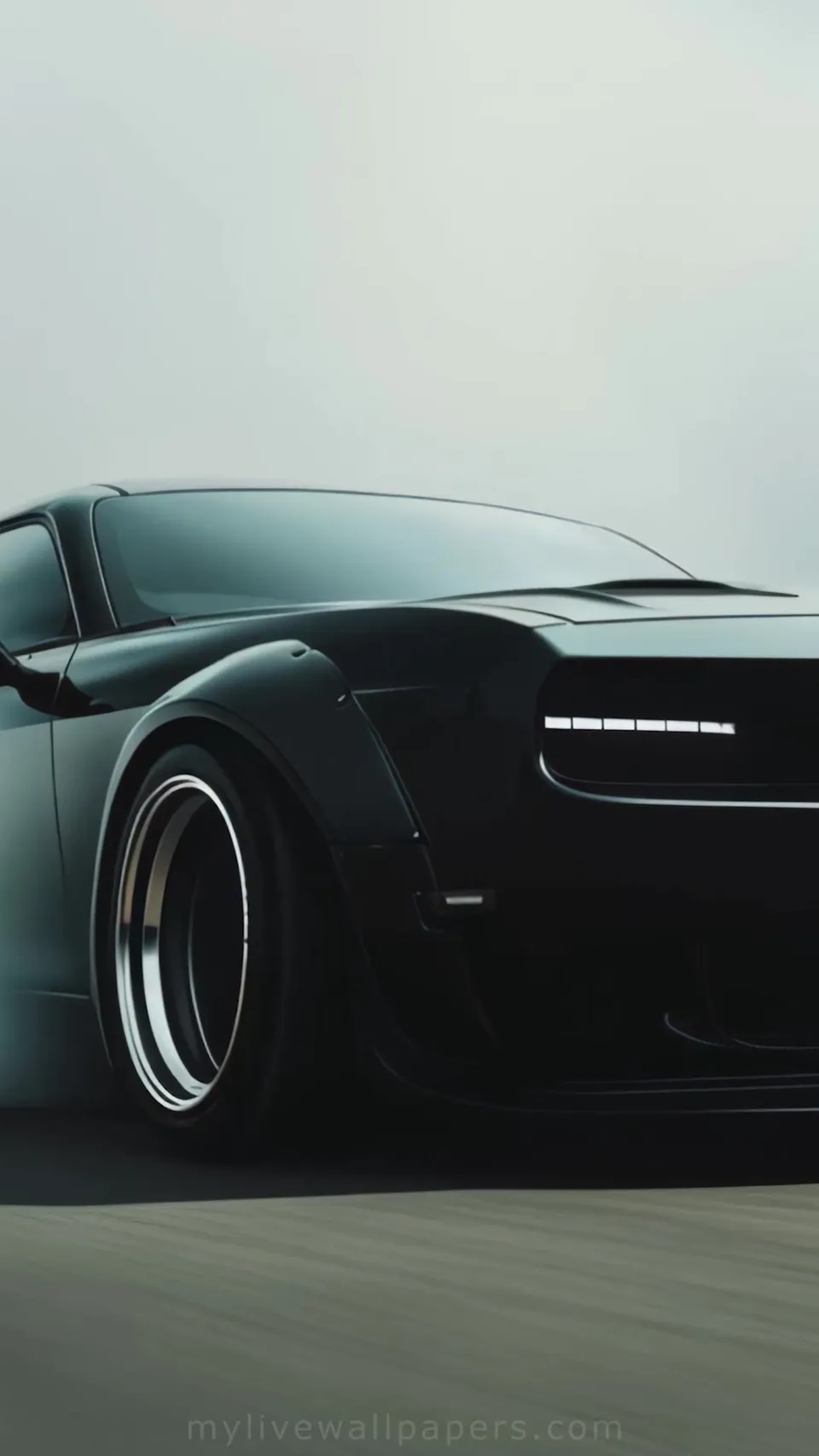 Automóvil deportivo negro moderno