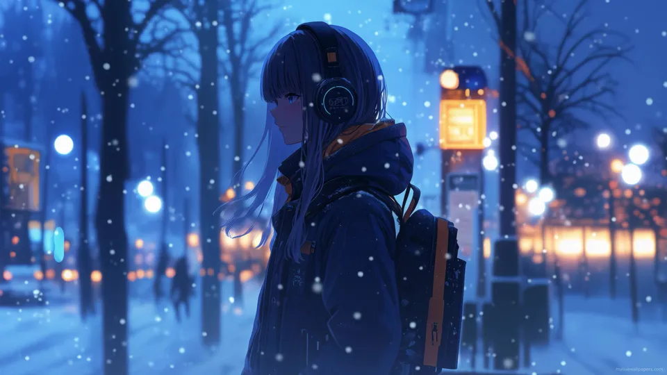 Snow Fall Bus Stop
