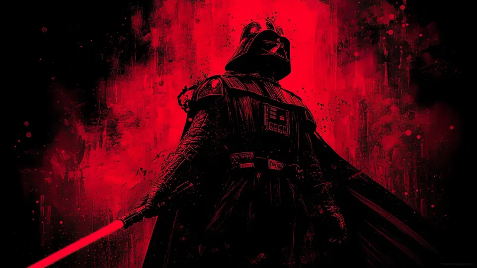 Darth Vader con iluminación roja