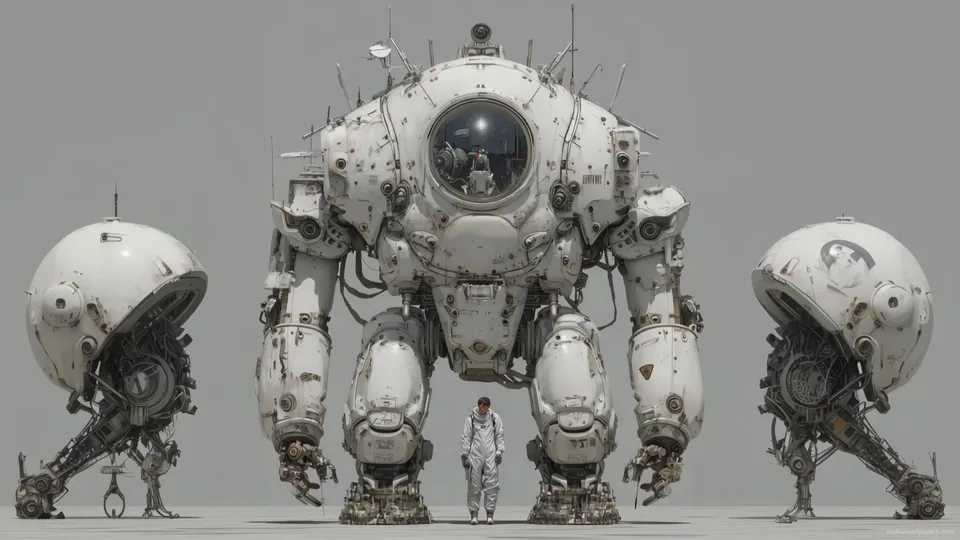 Mecha Blanco con Piloto