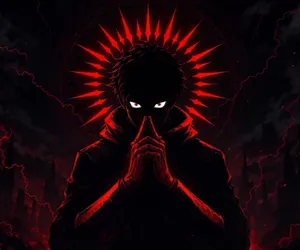 Yuji Itadori con Aura Roja
