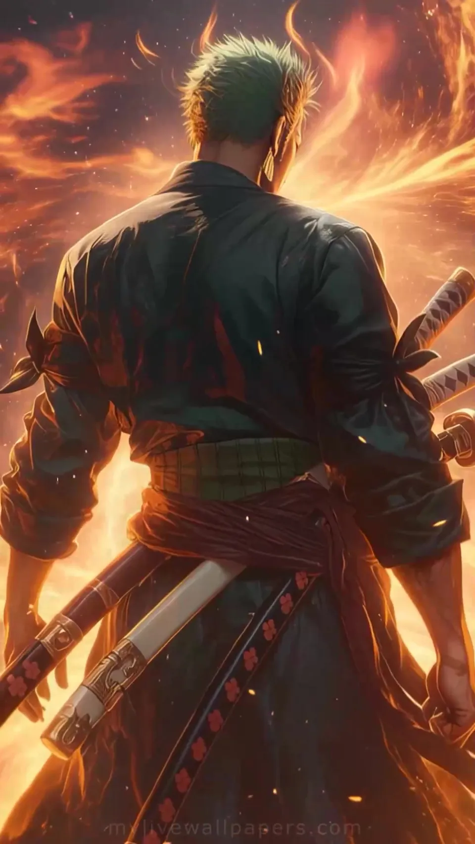 Roronoa Zoro en el Infierno de Llamas